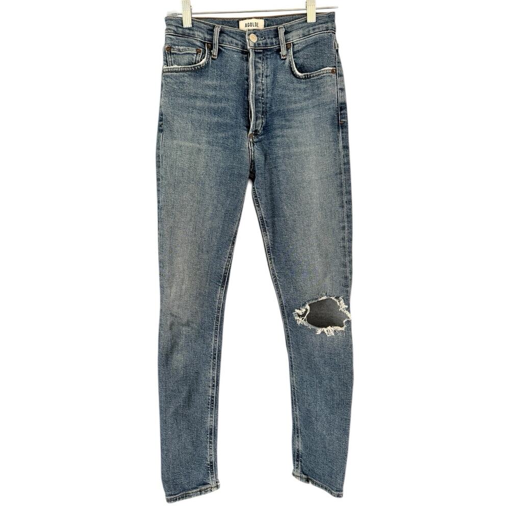 Agolde Nico High Rise Slim Fit Button Fly Jeans Women’s Size 24
